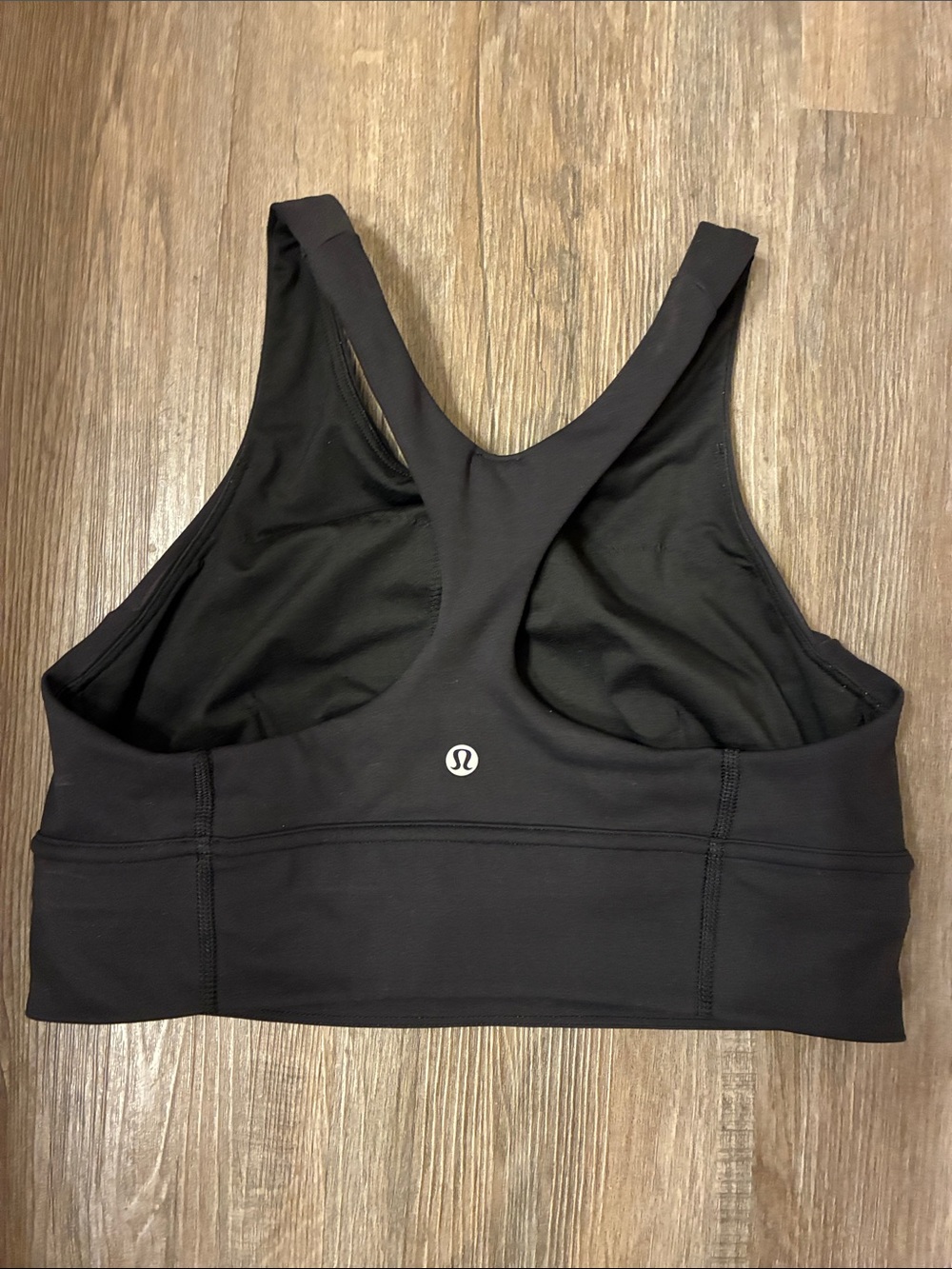 lululemon athletica Black Racerback Support Sports Bra